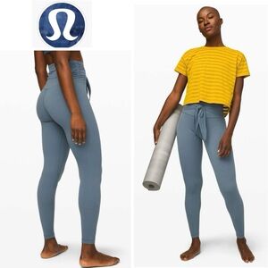 Lululemon Sz 6 Align Pant 28" *Wrap Waist in Blue Charcoal Size 6